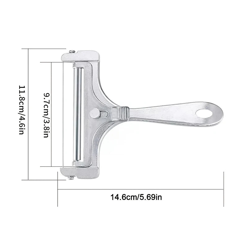 Cheese Slicer Cheese Scraper With Adjustable Thickness Butter Cheese Shaver Butter Slicer Multi-purpose Kitchen Tool RELUX.STORE