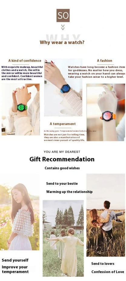 Authentic Mbappe Watches, New Fashion Luxury Brand, Sports Quartz Women's Watches, Dopamine Color Watches