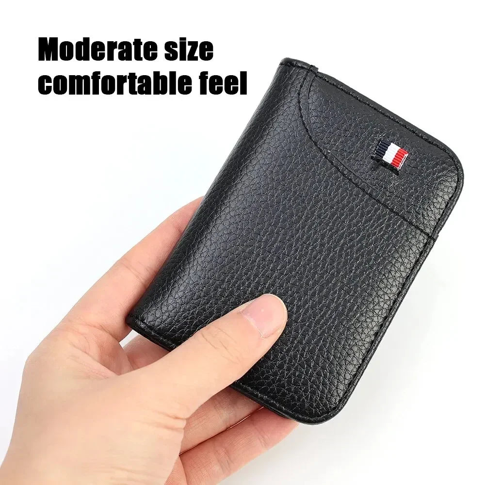 Portable Super Slim Soft Wallet for Men PU Leather Mini ID Credit Card Wallet Purse Card Holders Wallet Thin Small Short Wallets RELUX.STORE