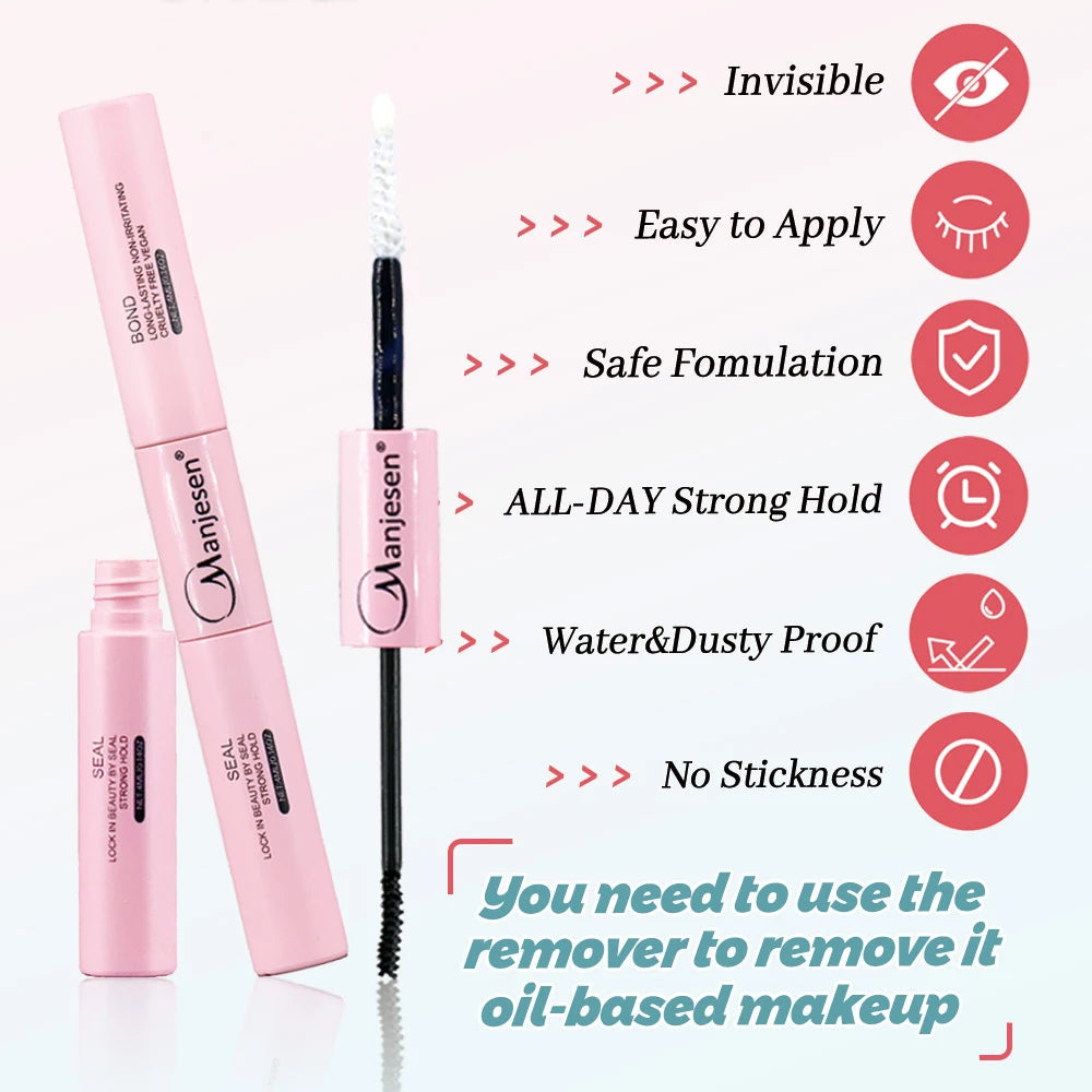 DIY Lash Extension Kit Lash Bond and Seal Remover Tweezers Makeup Set Individual Lashes Clusters  Eyelashes Tools RELUX.STORE