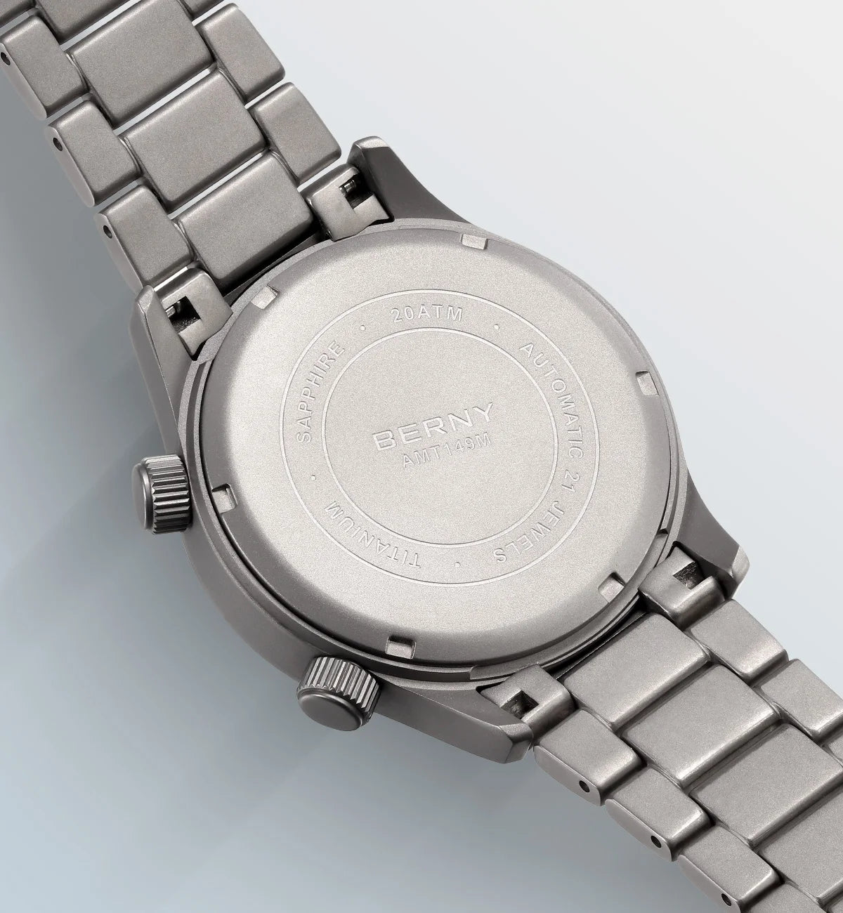 BERNY Automatic Titanium Diver Watch for Men Supper Luminous Sappire AR coated Miyota 8215 20ATM Mechanical Diving Men's Watches