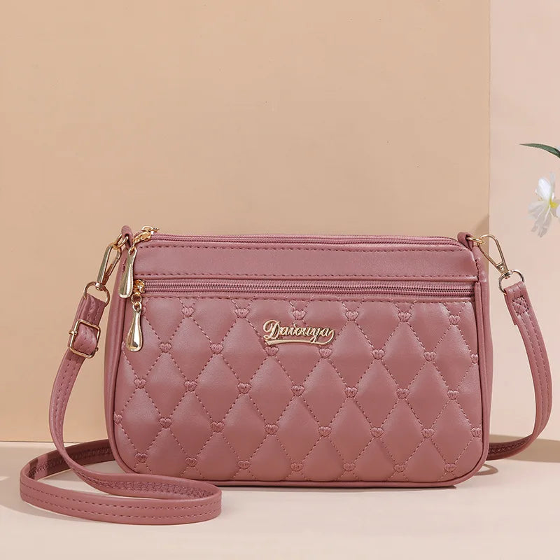 Embroidery Messenger Bags Women Leather Handbags Bags for Women Sac a Main Ladies hair ball Hand Bag RELUX.STORE