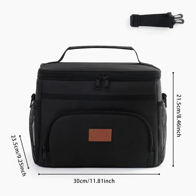 Large Capacity Leak Proof Lunch Backpack Thermal Large Picnic Cool and Warm Insulated Bag Outdoor Storage Shoulder Bag