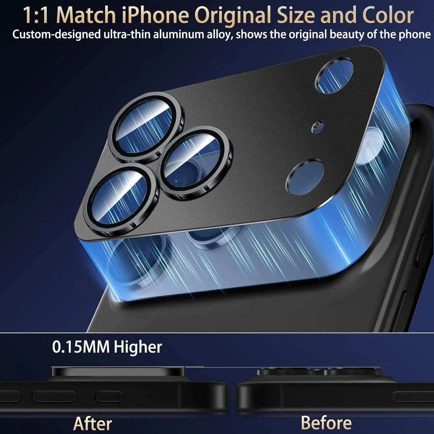 for Phone 17 Pro Max 17Air Camera Lens Protector Strong Adsorption Metal 9H+ Tempered Glass Camera Screen Full Protective Cover RELUX.STORE