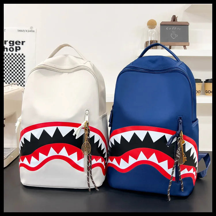 Men's Tactical Backpack: Shark-Mouth Opening Travel Rucksack | Water-Resistant Student Daypack for Outdoor Hiking & College