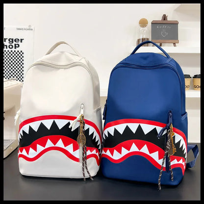 Men's Tactical Backpack: Shark-Mouth Opening Travel Rucksack | Water-Resistant Student Daypack for Outdoor Hiking & College