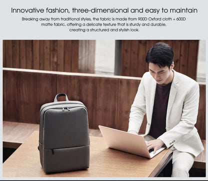Xiaomi Classic Business Backpack 2 Fashion Laptop Bag for Men and Women Travel Large Capacity Backpack