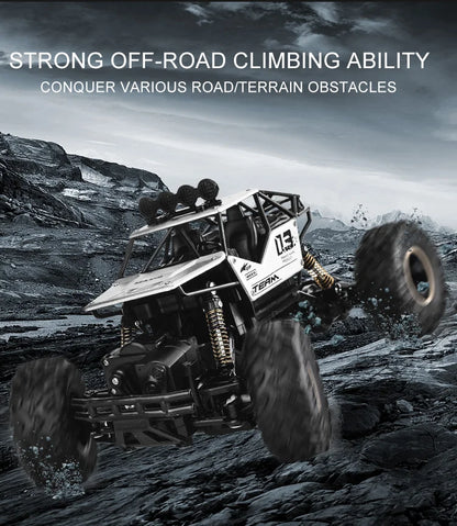 RC Cars Remote Control Car 1:12/16 Off Road Truck Metal Shell LED Headlights Offroad Monster RC Trucks 4WD All Terrain Toys Kids