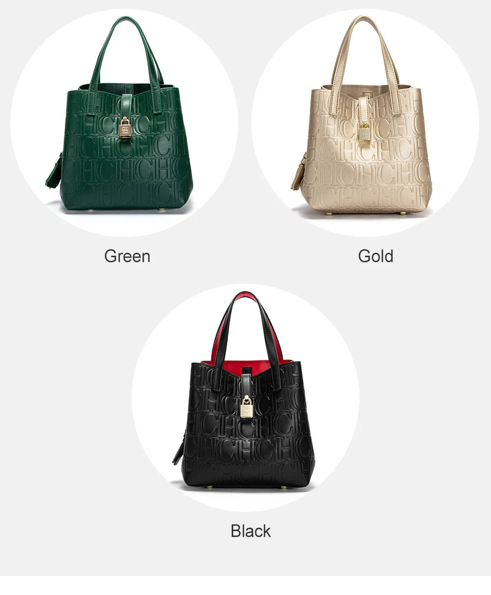 Classic Simple Solid Color Women's New 2024 Large Capacity Handbag Letter Element Women's Handbag RELUX.STORE