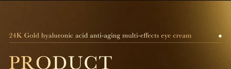 24k Gold Hyaluronic Acid Eye Cream Anti Dark Circles Eye Bags Firming Moisturizing Eyes Skin Care Prodcuts RELUX.STORE