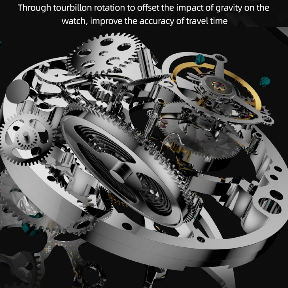 AESOP Official Watch Store Flying Tourbillon Movement Mechanical Wristwatches Skeleton Watches for Menes Luxury Waterproof 2025A
