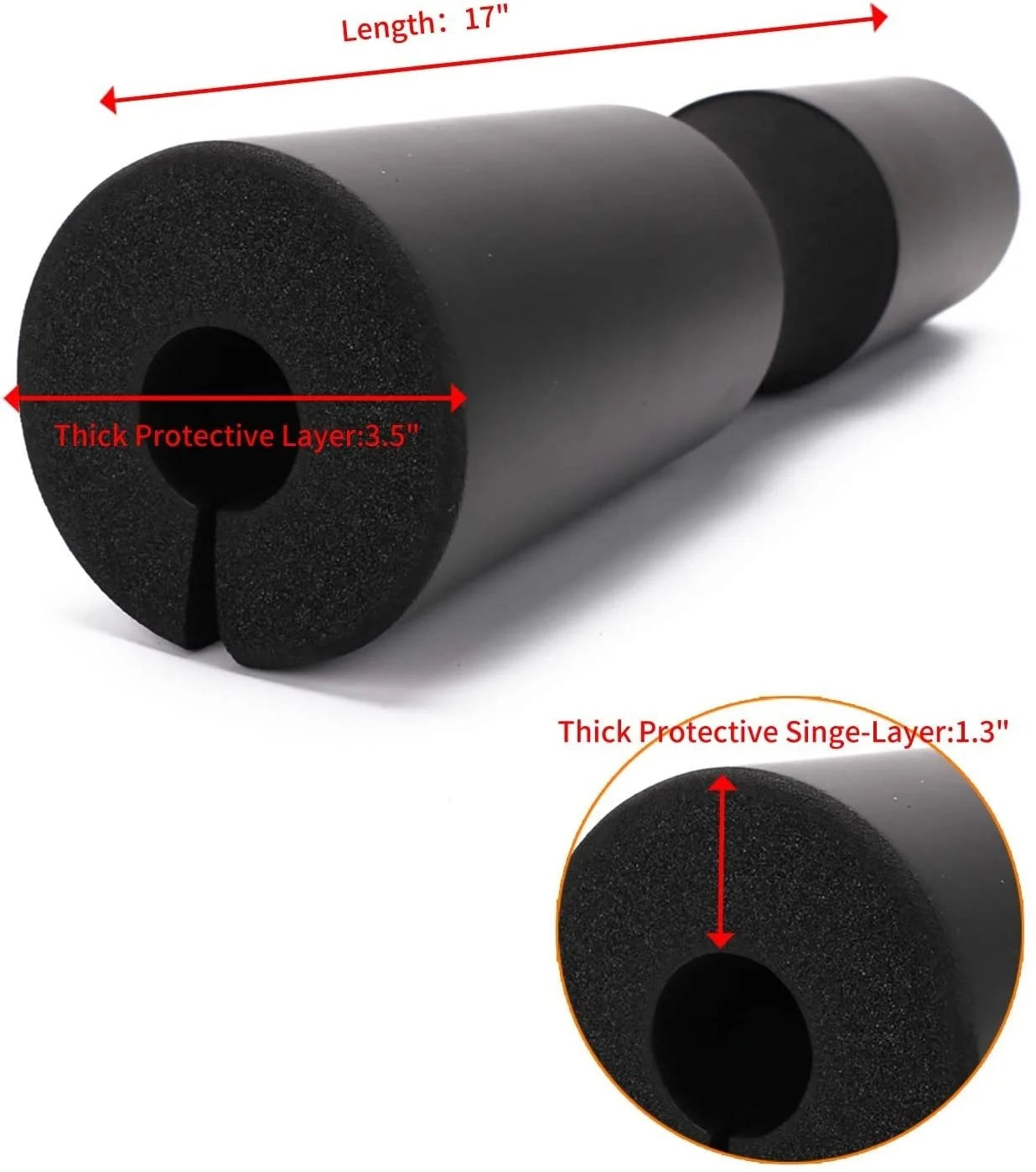 Barbell Shoulder Pads Thickened Non-slip Gym Fitness Weightlifting Squat Dumbbel Neck Support Protection Pad Strength Workout