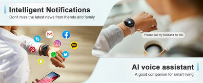 Blackview X20 Smart Watch with Health Monitoring Fitness Tracking 1.43” HD AMOLED Screen Bluetooth Watches for Men Women Gifts