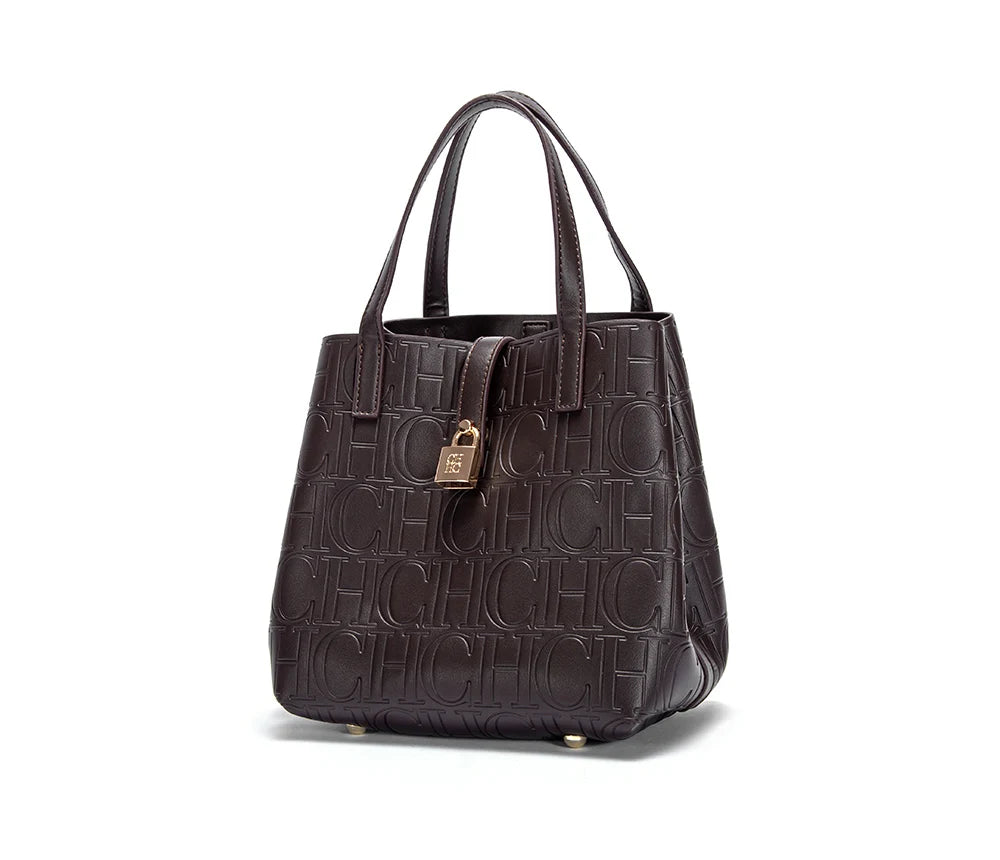 Classic Simple Solid Color Women's New 2024 Large Capacity Handbag Letter Element Women's Handbag RELUX.STORE