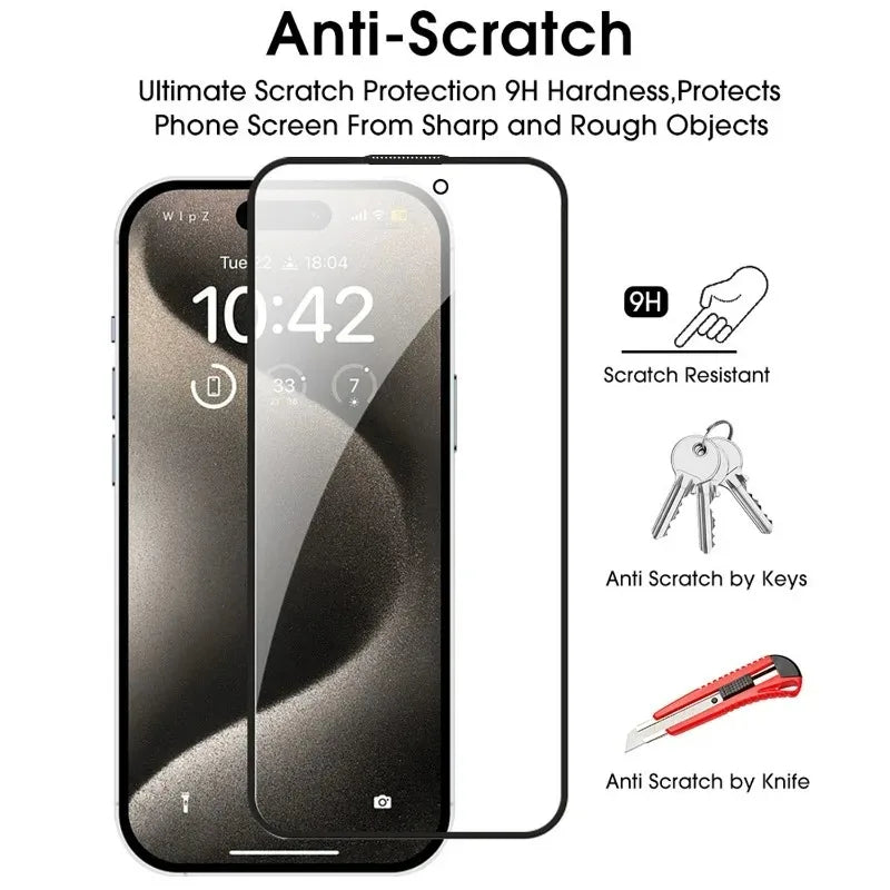 For IPhone 17 Pro Max Privacy Screen Protector Anti-scratch Tempered Glass Easy Install Anti-peep Protective Film for IPhone17 RELUX.STORE