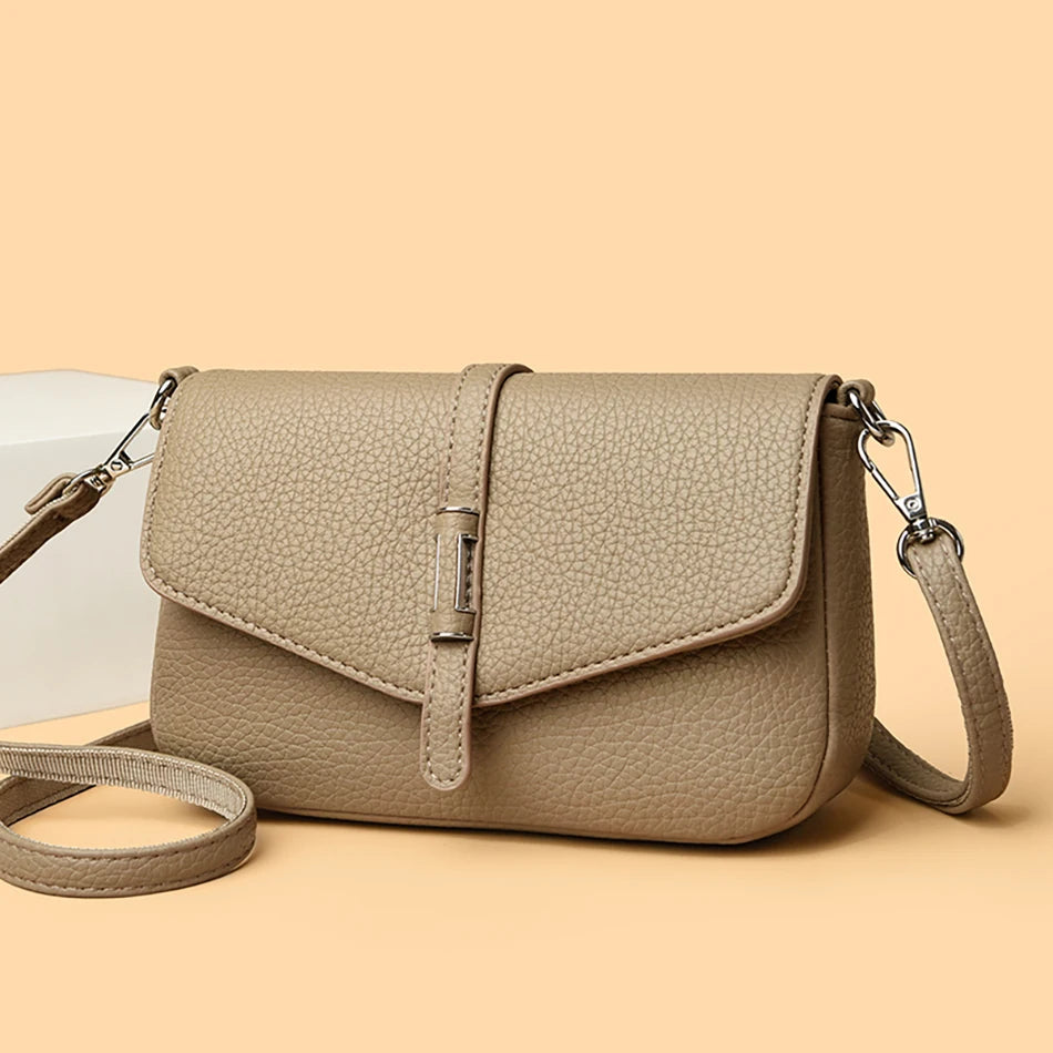 Fashion Luxury Leather Mini Backpack for Women, Small Retro Phone Crossbody Bag, Elegant Shoulder Purse, Trendy Designer Handbag RELUX.STORE