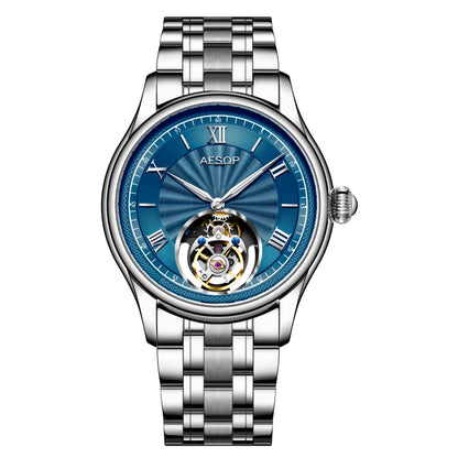 AESOP Official Watch Store Flying Tourbillon Movement Mechanical Wristwatches Skeleton Watches for Menes Luxury Waterproof 2025A
