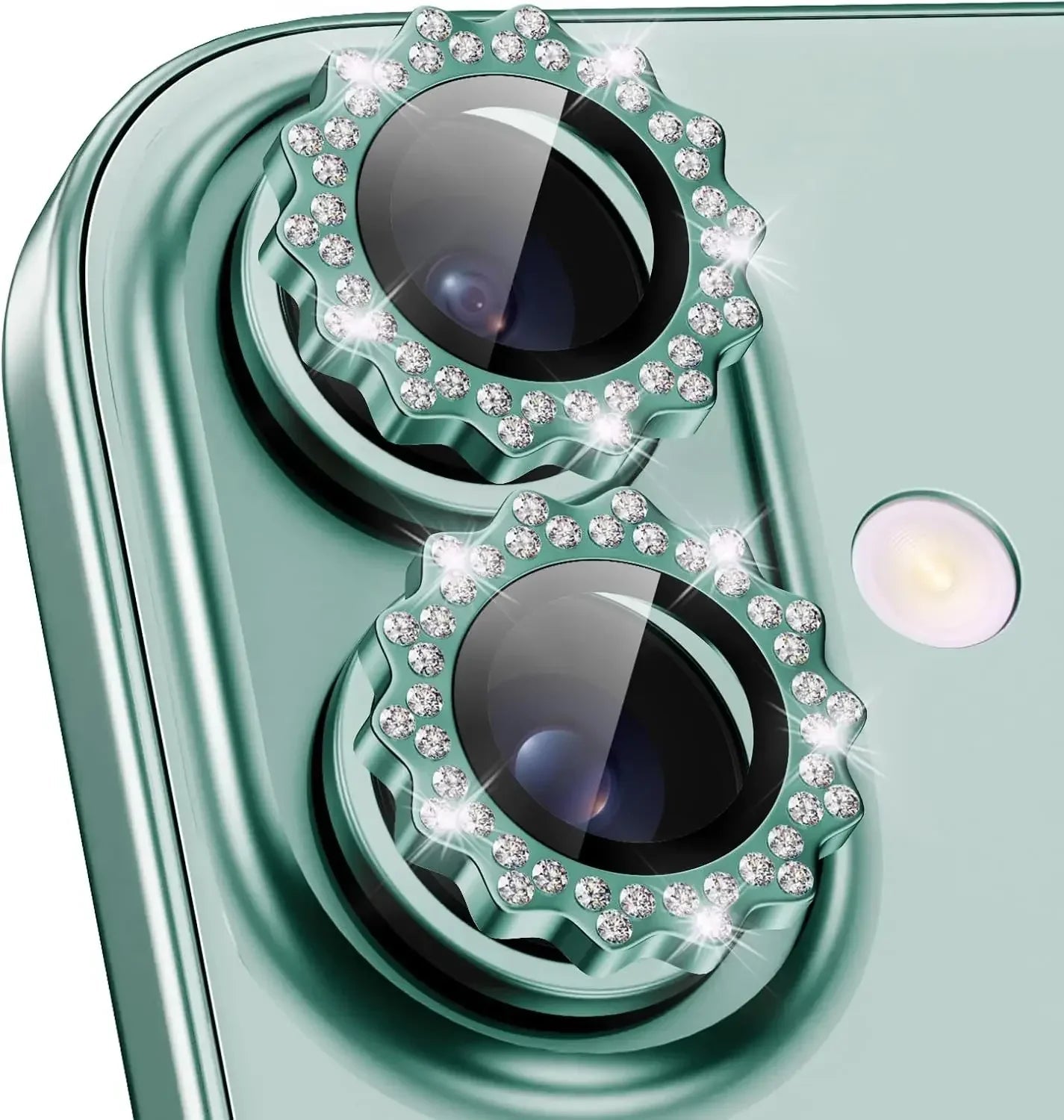2-3Pcs Bling 3D Metal Gear Design Diamond Camera Lens Glass Protector For IPhone 16 17 Pro Max 16Plus Case Friendly Rings RELUX.STORE