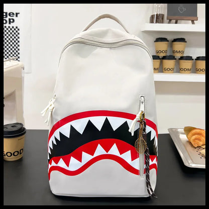 Men's Tactical Backpack: Shark-Mouth Opening Travel Rucksack | Water-Resistant Student Daypack for Outdoor Hiking & College