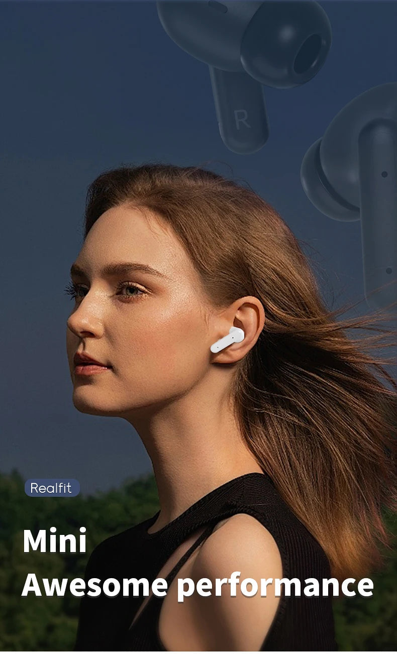 Realfit F3 ANC Active Noice Cancellation Bluetooth Earphones ENC Call HIFI Stereo Superb Bass Wireless Earbuds Sport Gaming RELUX.STORE