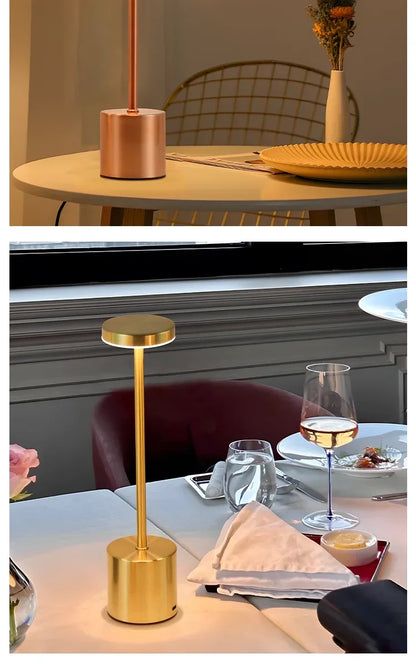 Rechargeable LED Night light Touch Table Lamp Writing Lamp Bedside Creative Ambient Lights Bar Outdoor Decoration Night Lighting