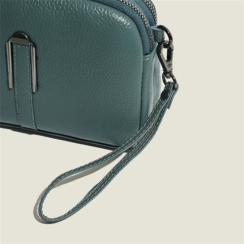 Genuine Leather Shoulder Bag Luxury Women's Handbags Bag for Woman 2024 Female Clutch Phone Bags Casual Crossbody Messenger Bags