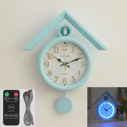 Luminous Wall Clock Luxury Cuckoo Clocks Led Watch Retro Table Clock Bedroom Silent Living Room Decoration Elegant Room Ornament RELUX.STORE