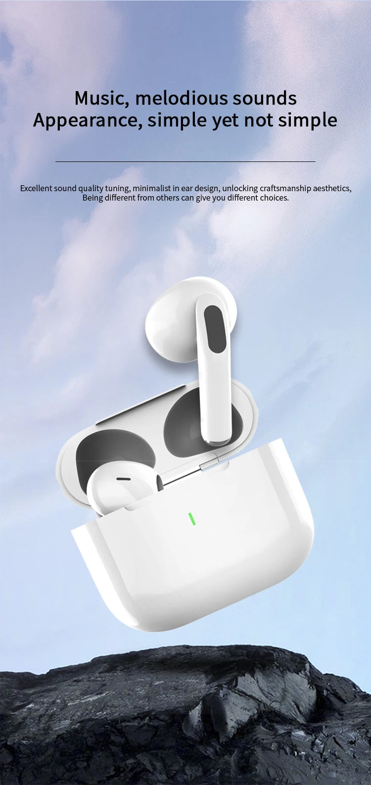 Original Air Pro True Wireless Bluetooth Earphones Headphones HiFi Sound Low Latency Noise Reduction Earbuds for IPhone Android RELUX.STORE