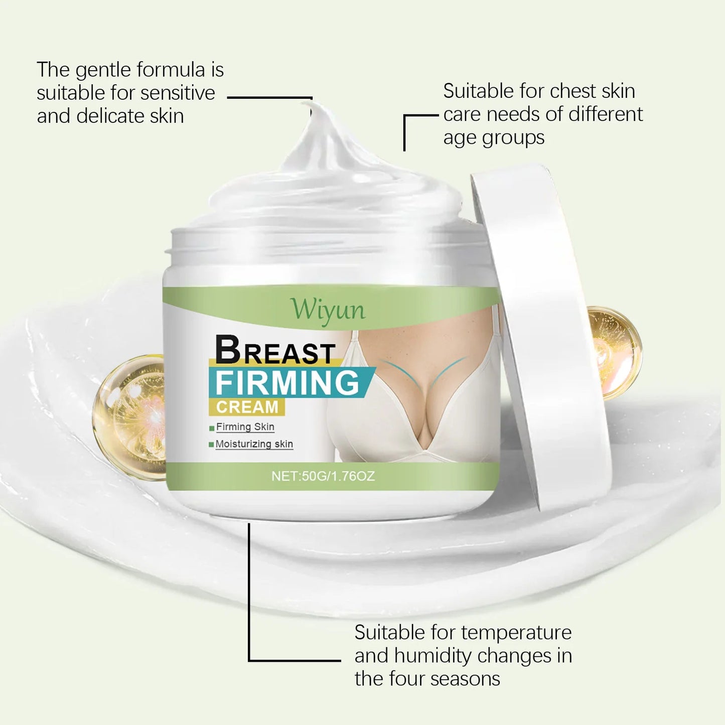 Breast Firming Cream Lifting Tightening Moisturizing Anti-Sagging Improves Elasticity Fast Absorbing for Women's Bust Care RELUX.STORE