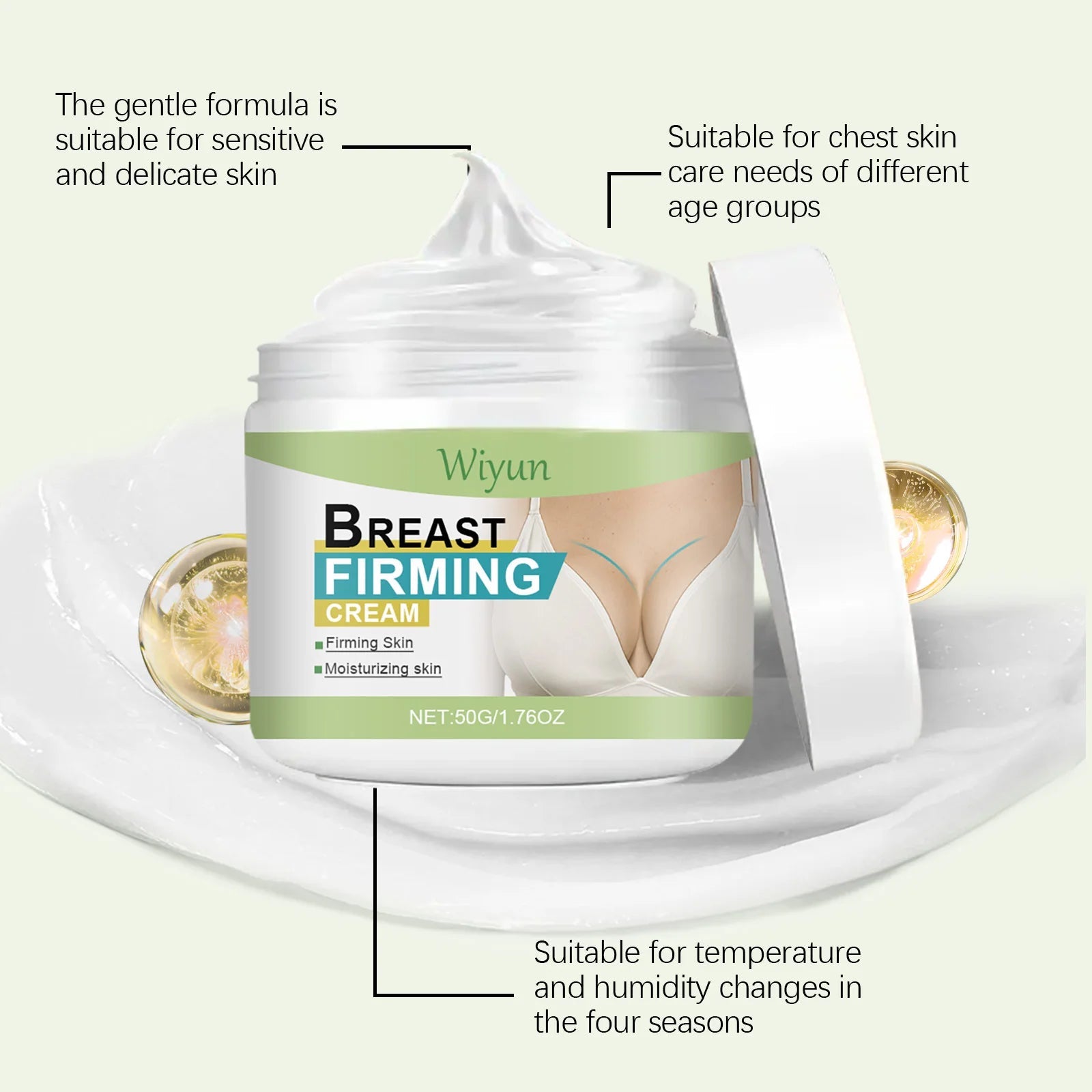 Breast Firming Cream Lifting Tightening Moisturizing Anti-Sagging Improves Elasticity Fast Absorbing for Women's Bust Care RELUX.STORE
