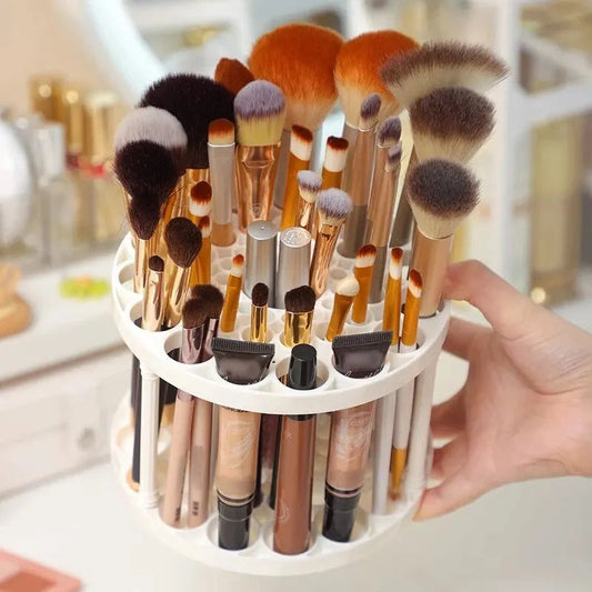 Makeup Brush Storage Rack Desktop Cosmetics Storage Rack Lipstick Makeup Brush Storage Dressing Table Sorting Storage Box RELUX.STORE