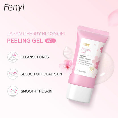 Sakura Face Deep Cleaning Exfoliating Gel Skin Care Whitening Moisturizer Repair Facial Scrub Skin Care 60g RELUX.STORE