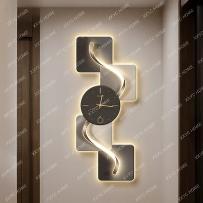 hot sale  Design Wall Clocks Big Size Art Luminous Living Room Wall Clock Minimalist Modern Home Decor