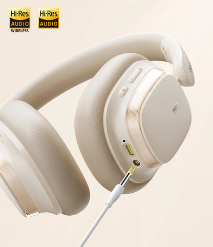 Baseus Bowie H1s Wireless Headphones Bluetooth 5.4 Noise Canceling 46dB Over Ear Headset Hi-Res Spatial Audio Earphone 120H Time