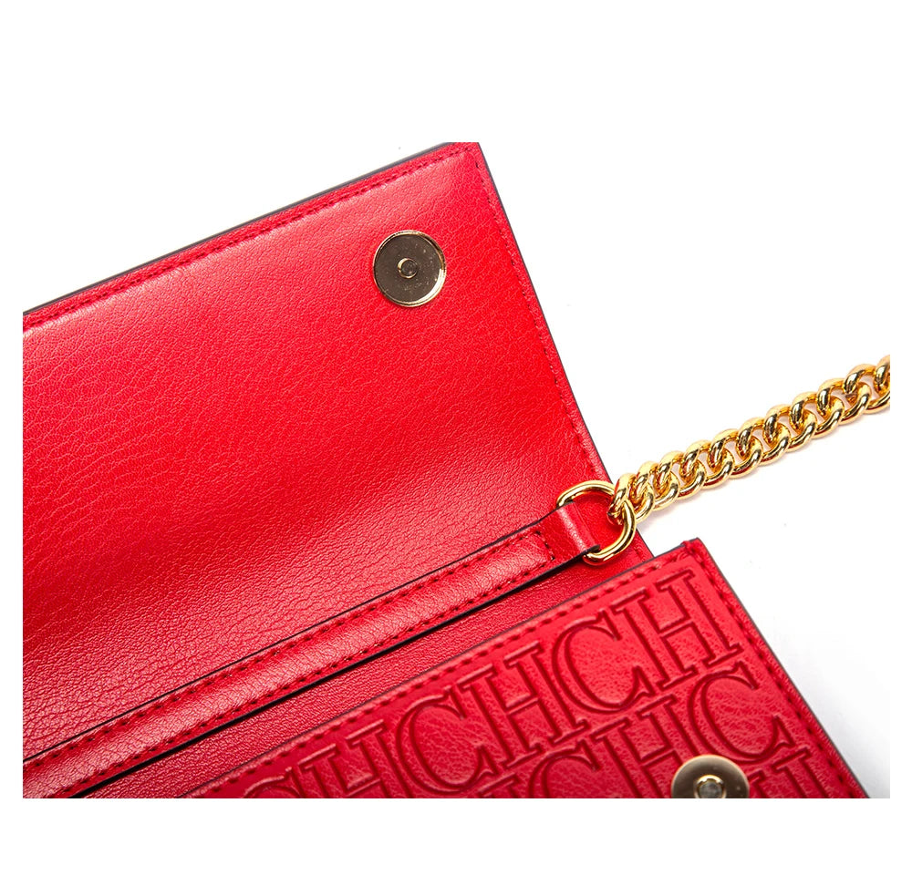 CHCH Women's Shoulder Bag New Magnetic Flip Chain Bag Brown Small Square Bag Wallet RELUX.STORE