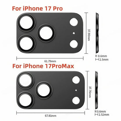 1Set HD Metal Ring Tempered Glass Lens Protector Film For IPhone 17 Air Pro Max Anti-scratch Back Camera Cover Phone Accessorios RELUX.STORE