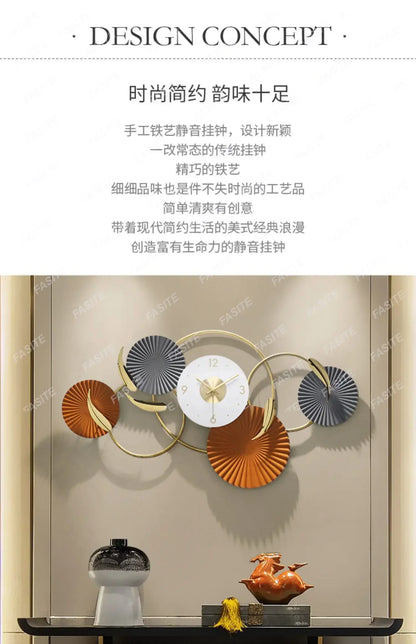Minimalist Design Wall Clocks Creative Silent Fashion Wall Watch Aesthetic Large Art Mural Horloge Murale Home Decoration