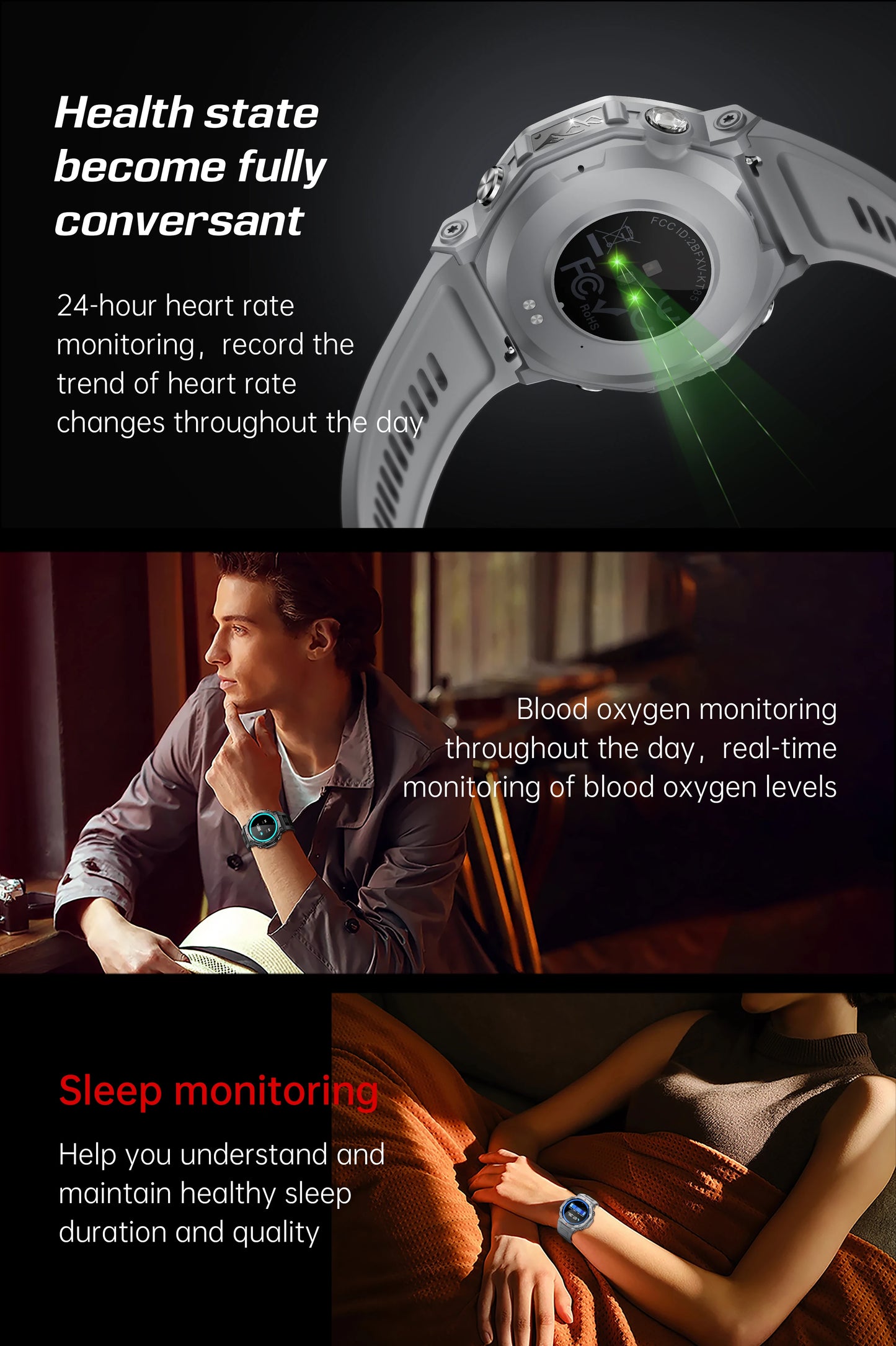 T-Rex 3 GPS Smart Watch 5ATM Waterproof 1.43 inch AMOLED HD Screen BT Call Flashlight Military Sport Smartwatches Men 2025 New