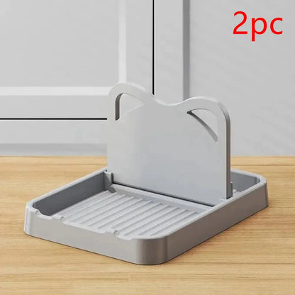 1/2pcs Multifunctional Pan Pot Lid Holder Stand Pan Pot Cover Rack Spoon Rest Pot Lid Spatula Spoon Storage Shelf Kitchen Tools