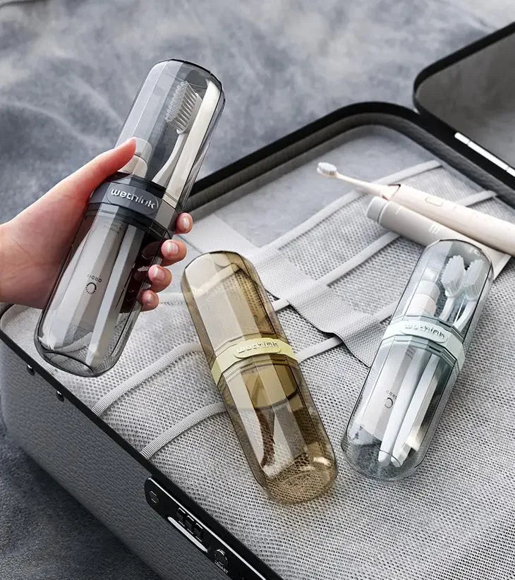 Toothbrush Travel Containers Transparent Portable Toothbrush Case Outdoor/business Trip/travel Acessories