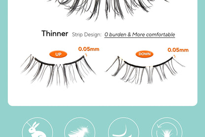 VYRILA Soft Magnetic Eyelashes No Glue Needed Reusable Natural Look 3D Lashes Easy Apply Soft Magnetic Lashes Kit for Eye Makeup RELUX.STORE