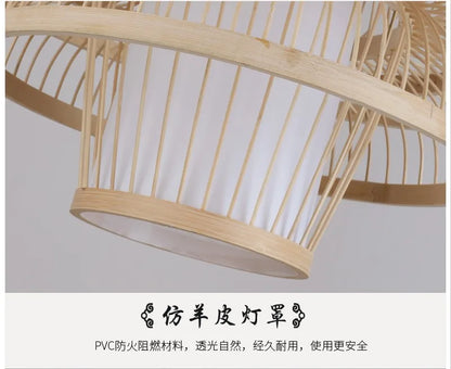Nordic Chandelier Pendant Lights Lustre Bamboo Luxury Chandelier Pendant Lights Home Decoration Indoor Lighting Las Luces LLPL