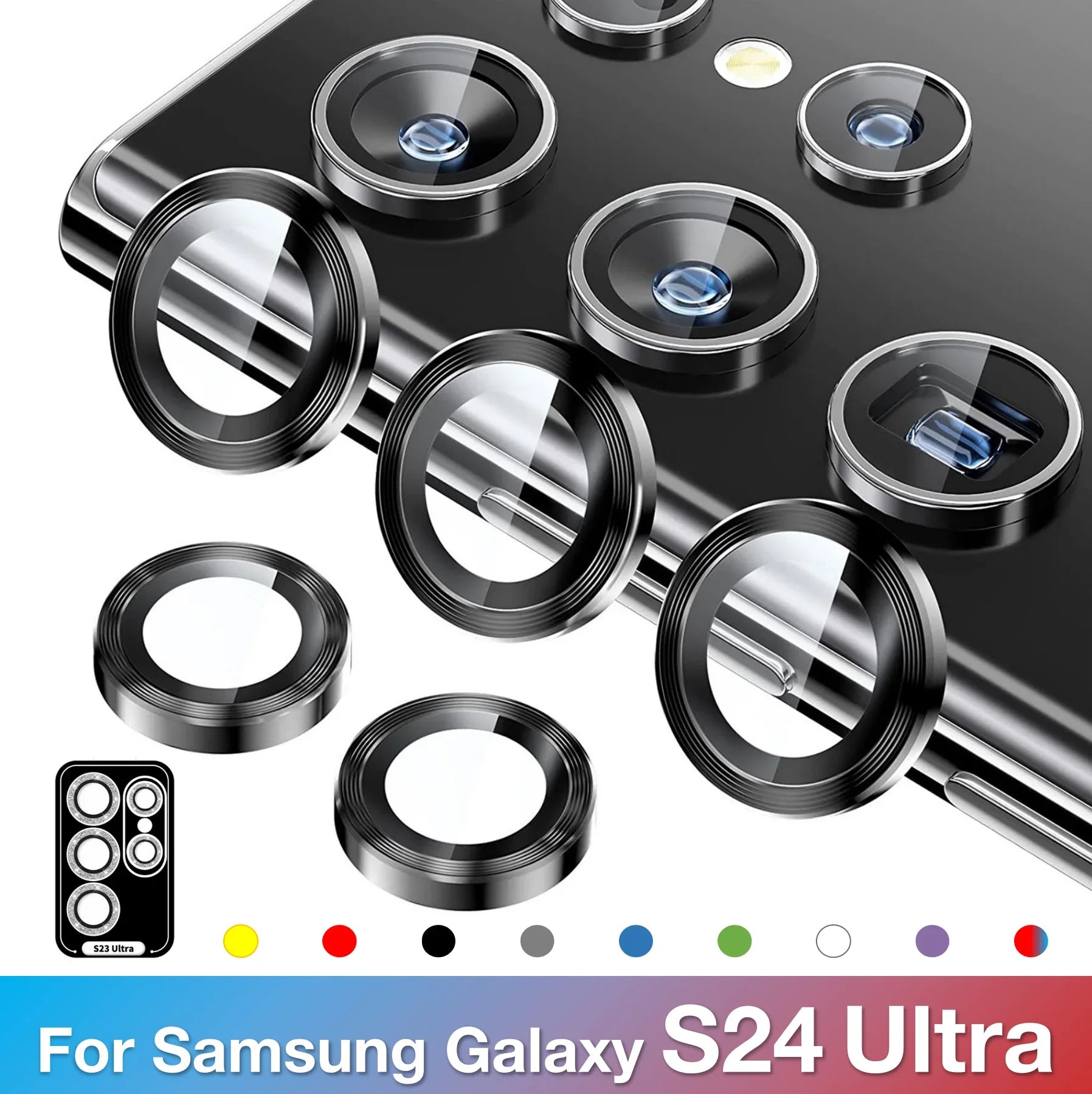 Senior Camera Tempered Glass Lens Protector For Samsung Galaxy S25 Plus S25 S24 Ultra Maximum Protection Lens Film RELUX.STORE