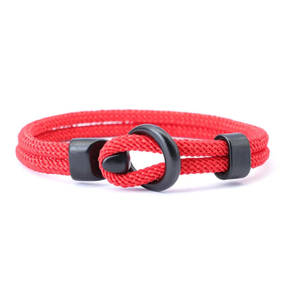 Fashion Rope Bracelet Men Double Layer Outdoor Camping Braclet Homme Accessories Survival Paracord Braslet Gift For Him RELUX.STORE