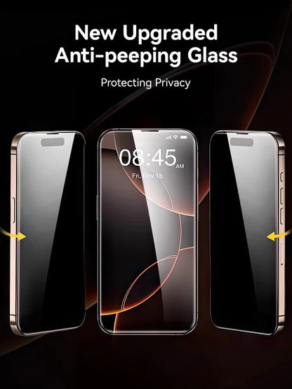 Joyroom 1/2PCS For iPhone 17 Pro Max Anti-Spy Glass Privacy Screen Protector Glass For iPhone 17 Pro 17 Air Tempered Glass Film RELUX.STORE