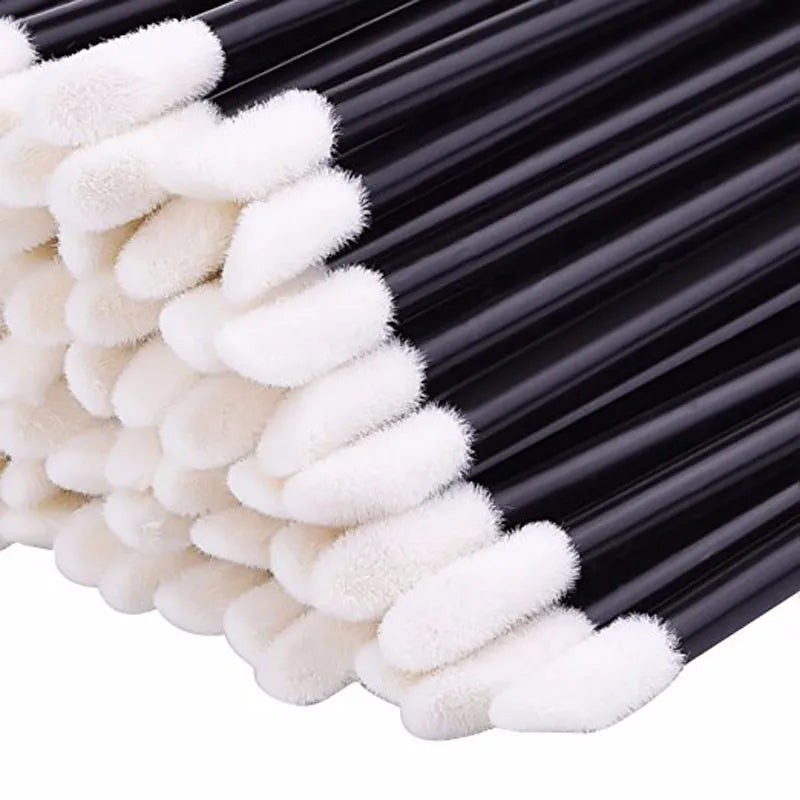 Wholesale 50/1000pcs Lip Brushes Applicators Eyelashes Brush Lipstick Brush Lip Gloss Applicator Wands Makeup Beauty Tool RELUX.STORE