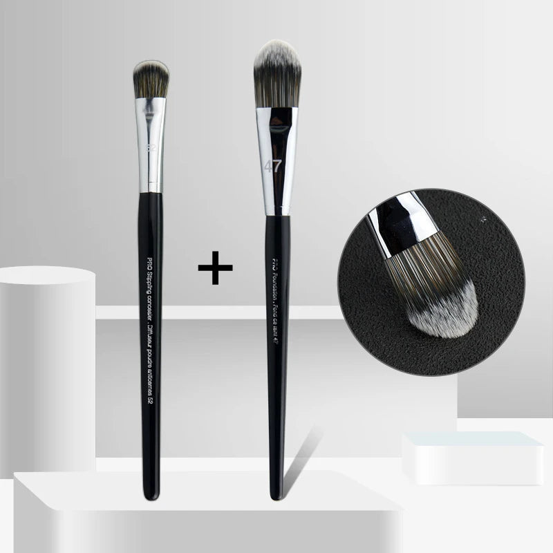 LOYBJ Professional Foundation Brush 47 Broom Head Liquid Foundation Shadow Concealer Brushes Women Face Base Makeup Beauty Tools RELUX.STORE