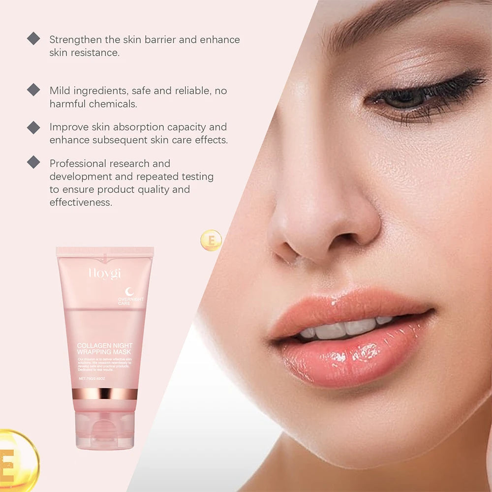 75/150ML Collagen Peel Off Face Mask Deeply Hydrating Moisturizing Night Wrapping Mask Cream Firming Skin Peel-off Facial Mask RELUX.STORE