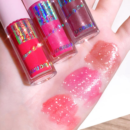 Flowing light Glitter Lip Glaze Long Lasting Lip Gloss Waterproof Liquid Lipstick Makeup Lip Oil Lip Tint Moisturizing RELUX.STORE
