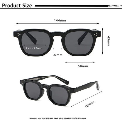 CATERSIDE Fashion Men Sunglasses Small Frame Square Personalized Design Sun Glasses Women Travel Party Business Festival Gift RELUX.STORE